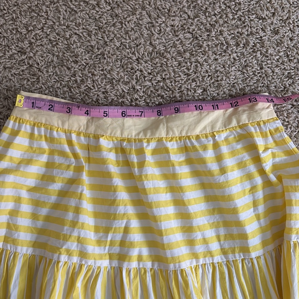 Yellow staud striped maxi sea skirt 8 - Picture 5 of 6